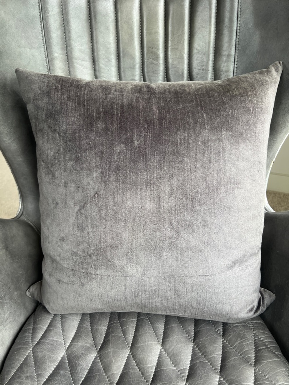 Z Gallerie Geometric Velvet Accent Pillow - Picture 4 of 6